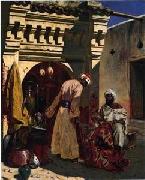 unknow artist Arab or Arabic people and life. Orientalism oil paintings 150 oil on canvas